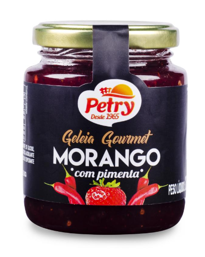 GELEIA DE MORANGO COM PIMENTA PETRY 265G