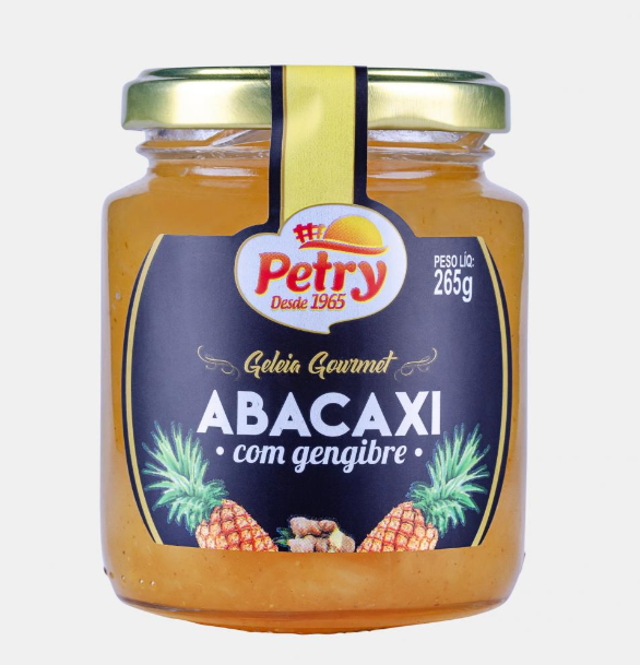 GELEIA DE ABACAXI COM GENGIBRE PETRY 265G