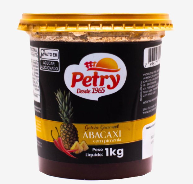 GELEIA DE ABACAXI COM PIMENTA PETRY 1kg