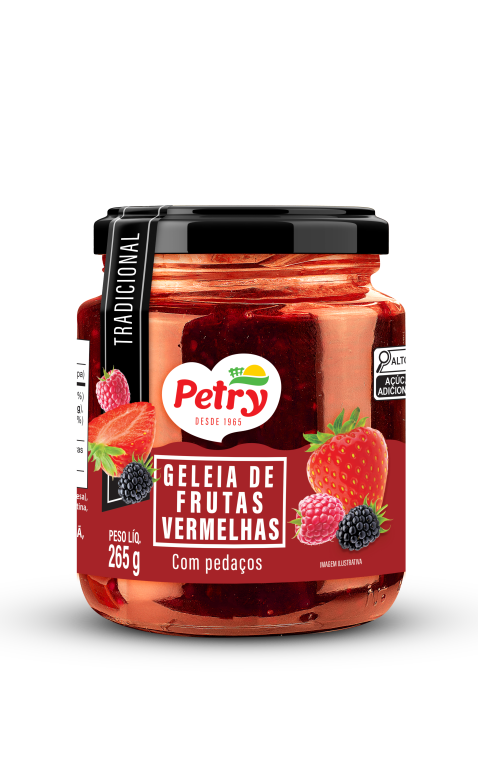 GELEIA DE FRUTAS VERMELHAS PREMIUM PETRY 265G
