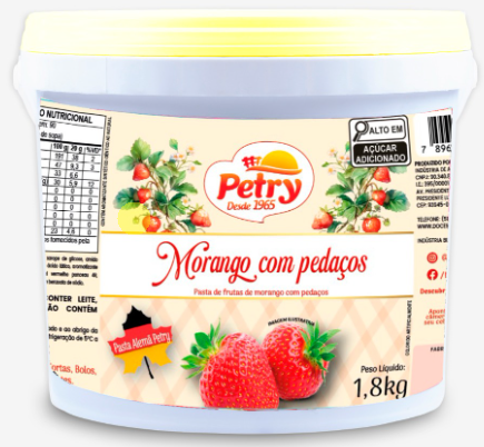 PASTA DE MORANGO PETRY 1,8KG