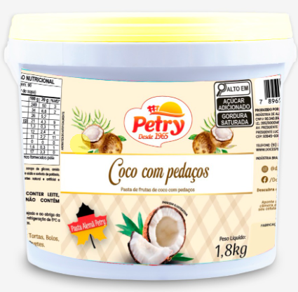 PASTA DE COCO PETRY 1,8KG