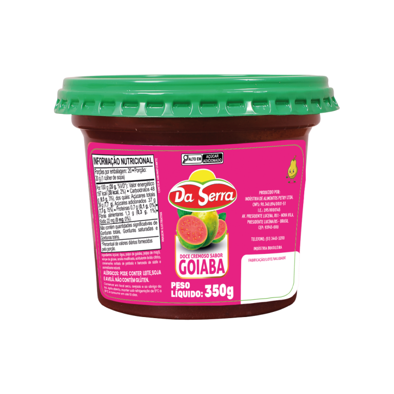 DOCE DE FRUTAS DA SERRA GOIABA 350GR