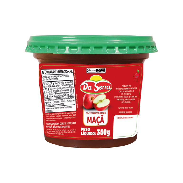 DOCE DE FRUTAS DA SERRA MAÇA C/ CANELA 350GR