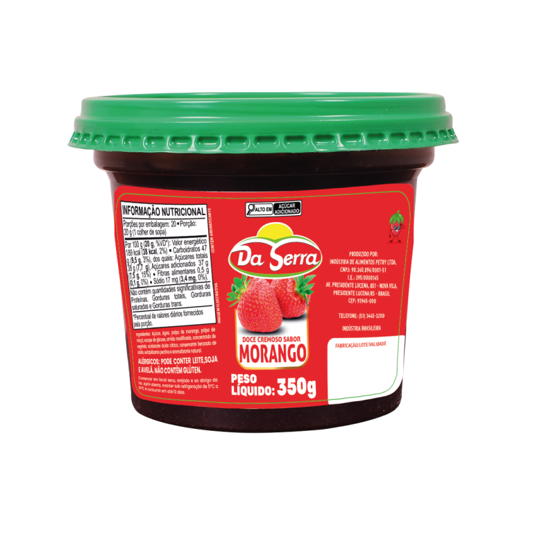 DOCE DE FRUTAS DA SERRA MORANGO 350GR