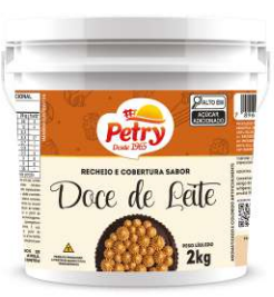 RECHEIO E COBERTURA SABOR DOCE DE LEITE PETRY 2KG