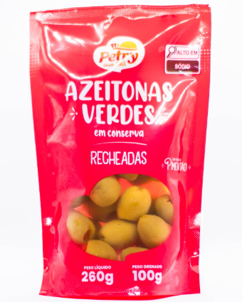 AZEITONAS VERDES POUCH PETRY 100G RECHEDA