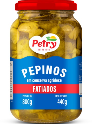 PEPINO AGRIDOCE FATIADO PETRY 440GR