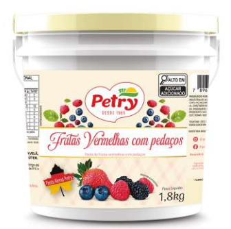 PASTA DE FRUTAS VERMELHAS COM PEDAÇOS PETRY