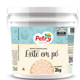 RECHEIO E COBERTURA SABOR LEITE EM PÓ  PETRY 2K