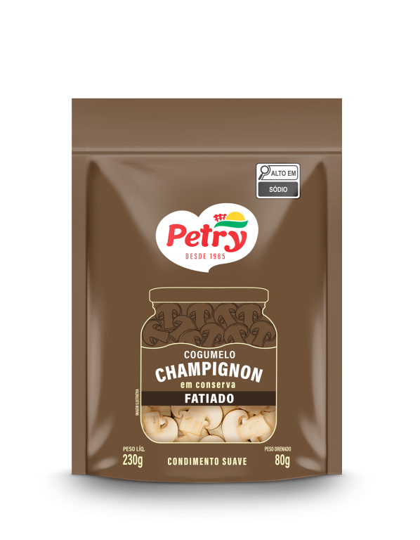 COGUMELOS EM CONSERVA FATIADOS POUCH PETRY 80G
