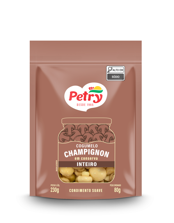 COGUMELOS EM CONSERVA INTEIROS POUCH PETRY 80G