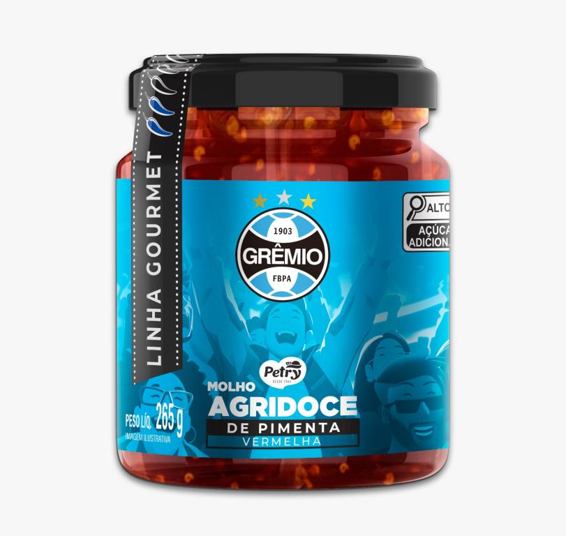 MOLHO AGRIDOCE DE PIMENTA VERMELHA GRÊMIO PETRY 265 GR