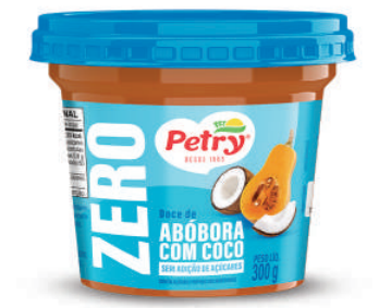 DOCE DE ABÓBORA COM COCO ZERO AÇUCAR PETRY 300GR