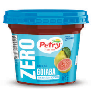 DOCE DE GOIABA ZERO AÇUCAR PETRY 300GR