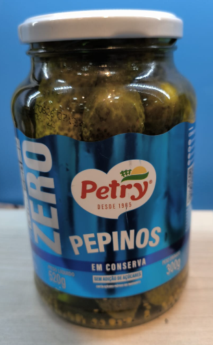 PEPINOS EM CONSERVA ZERO AÇUCAR PETRY 300 GR