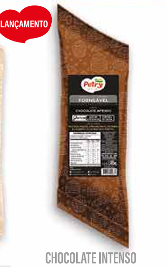 RECH. E COB. SABOR CHOCOLATE INTENSO FORN. PETRY 1,005KG