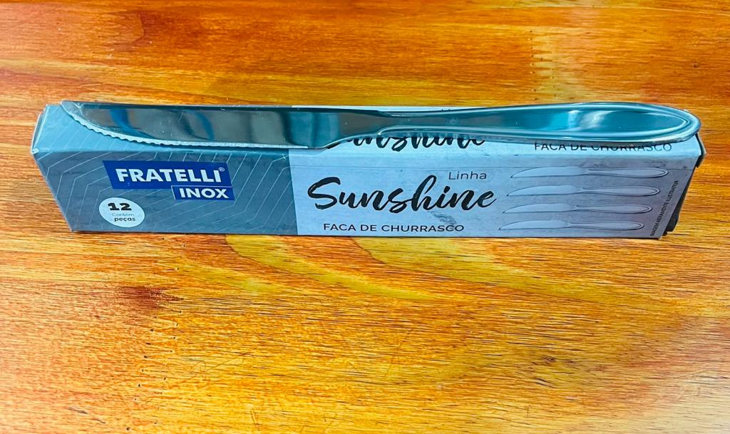 FACA CHURRASCO INOX SUNSHINE C/12