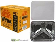 BANDEJA ALUMINIO 3 DIV  D17 WYDA C/100