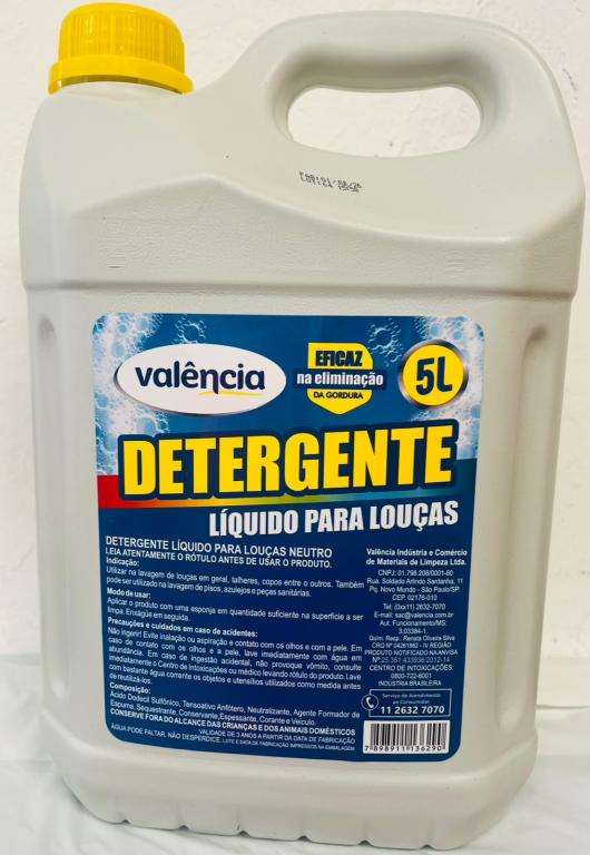DETERGENTE NEUTRO VALENCIA 5 LITROS