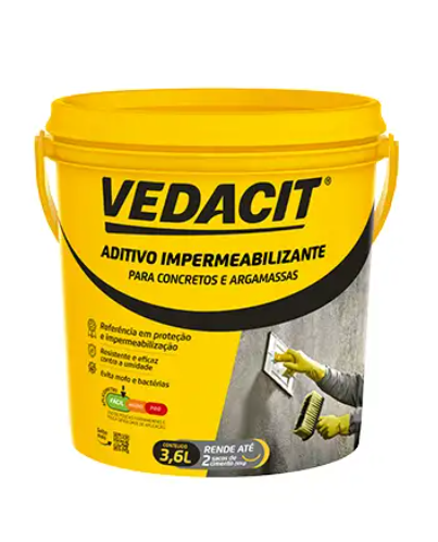 VEDACIT IMPERMEABILIZANTE INCCX 4 GL 3,6 L