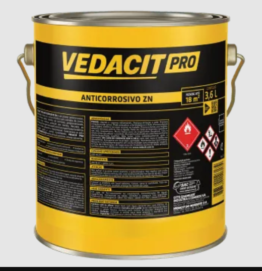 VEDACIT PRO ANTICORROSIVO ZNCX 4 GL 3,6 L