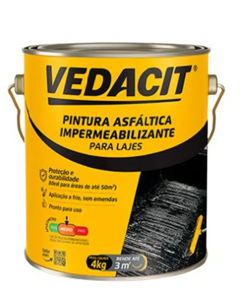 VEDACIT PINTURA ASFALTICACX 4 GL 4 KG