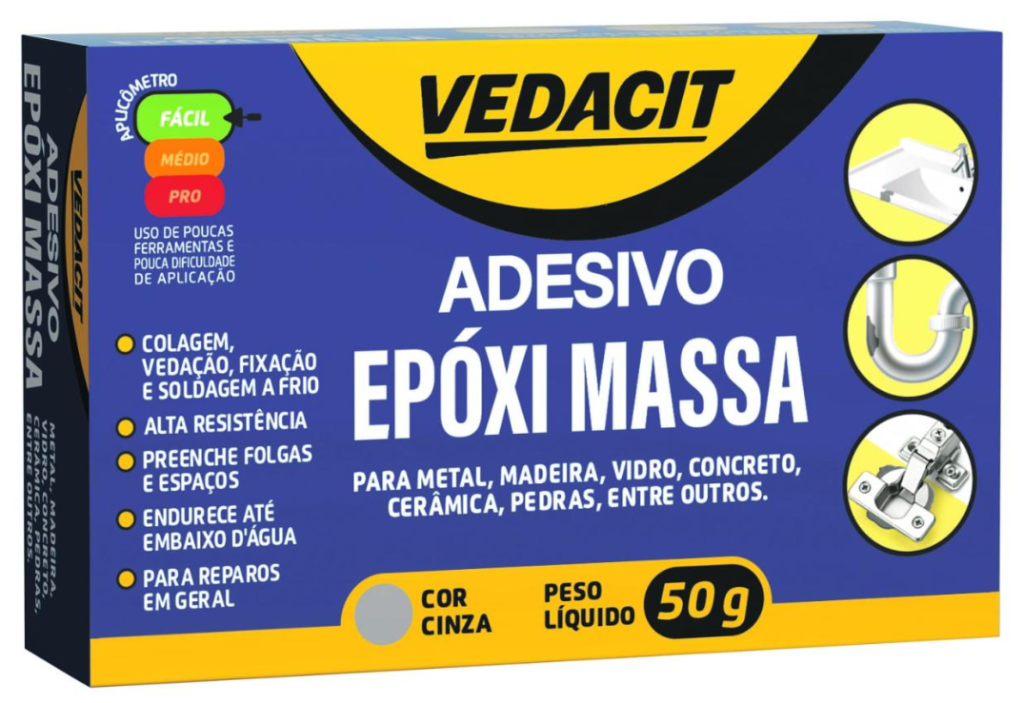 VEDACIT ADESIVO EPOXI MASSACX 12 CX 50G