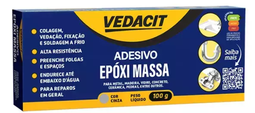 VEDACIT ADESIVO EPOXI MASSACX 12 CX 100G