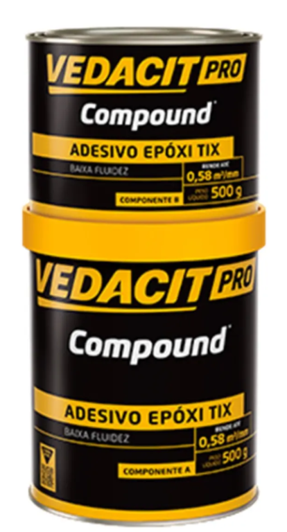 VEDACIT PRO COMPOUND ADESIVOEPOXI TIX CX 6 LT 1 KG
