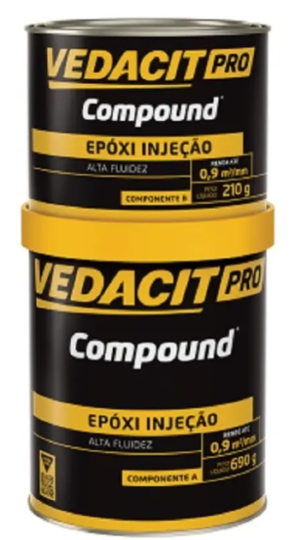 VEDACIT PRO COMPOUND EPOXIINJECAO CX 6 LT 900 G