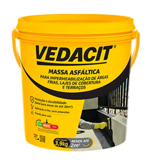 VEDACIT MASSA ASFALTICA IMPERMCX 4 GL 3,9 KG