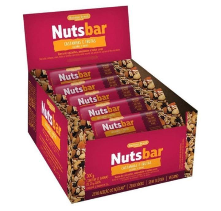 nutsbar castanhas e frutas vemelhas