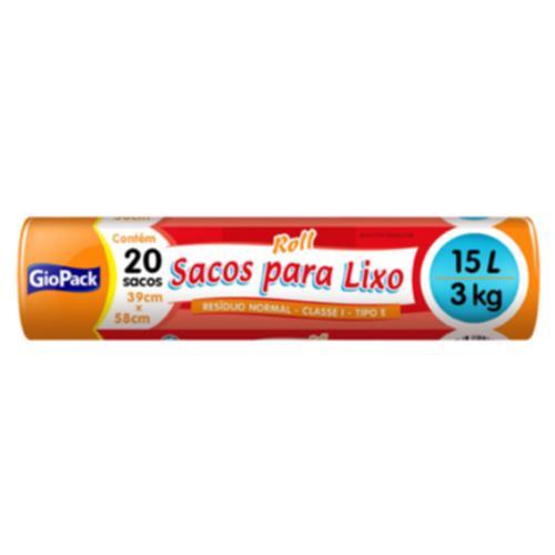 SACO LIXO ROLL C/20UN 15L