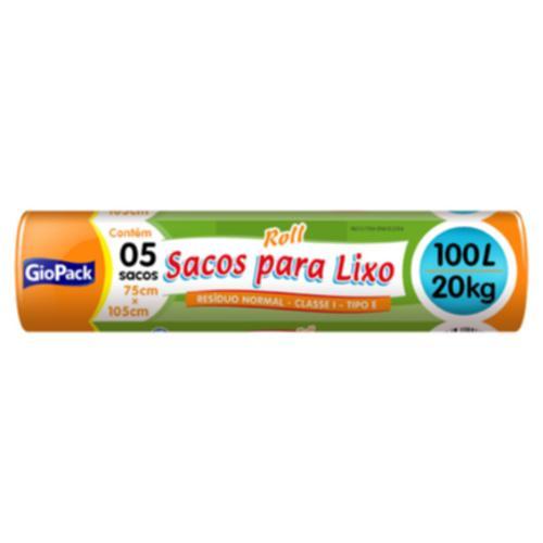 SACO LIXO ROLL C/5UN 100L