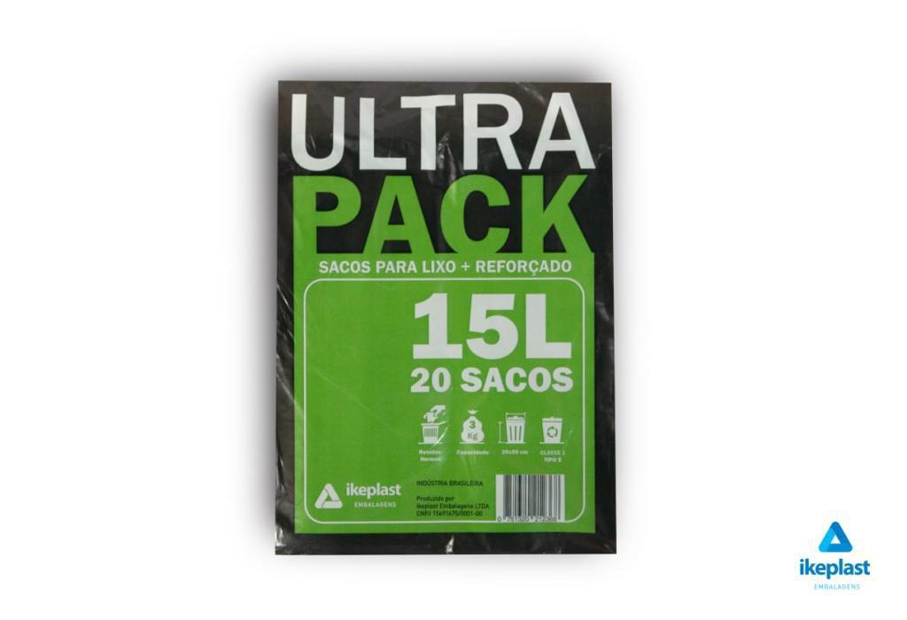 SACO LIXO ULTRA PACK 15L RESID. C/20UN
