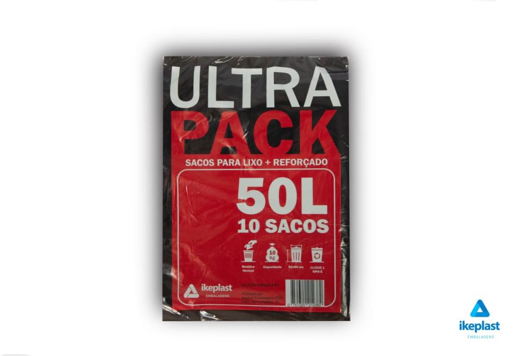SACO LIXO ULTRA PACK 50L RESID. C/10UN