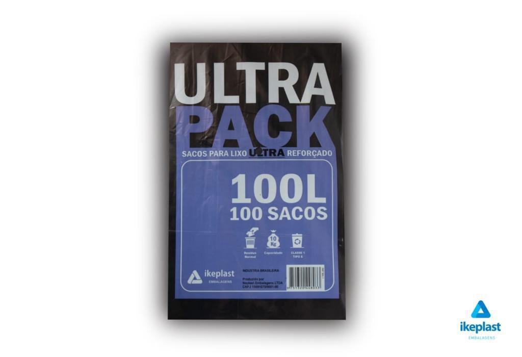 SACO LIXO ULTRA PACK 100L IND. C/10UN