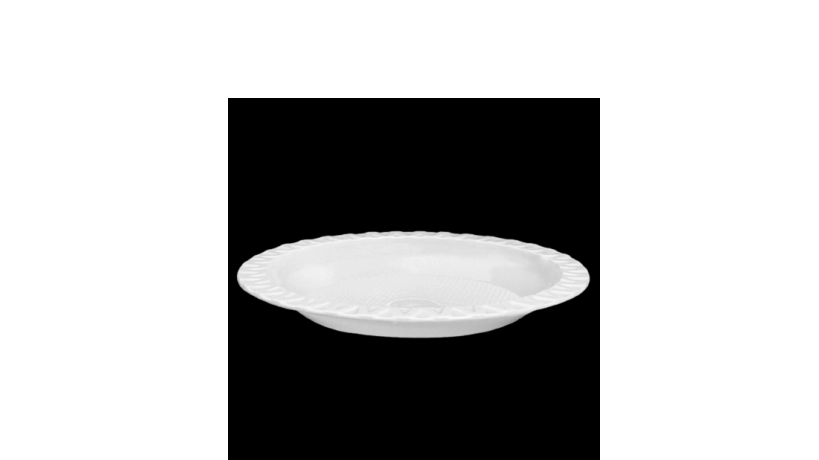 PRATO RASO 15CM BRNCO C/10UN