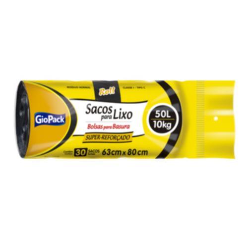 SACO LIXO ROLL REFORÇADO C/30 UN. 50 L