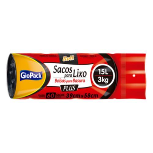 SACO LIXO ROLL PLUS C/60UN 15L