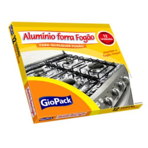 ALUMINIO FORRA FOGÃO C/12UN 27X27