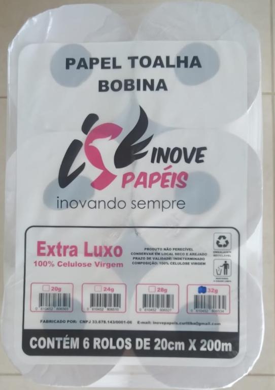 PAPEL TOALHA BOB 20GR 6X200M CELULOSE