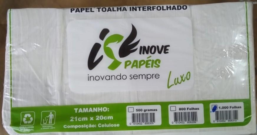PAPEL TOALHA INTER FL 20X21CM 1000FLS LUXO AGULHA (VERDE)