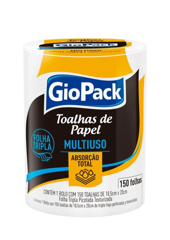 PAPEL TOALHA FL TRIPLA 150FLS