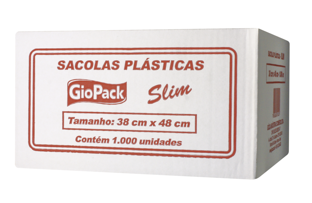SACOLA BRANCA 38X48 1000UN SLIM 15M 2,479GR