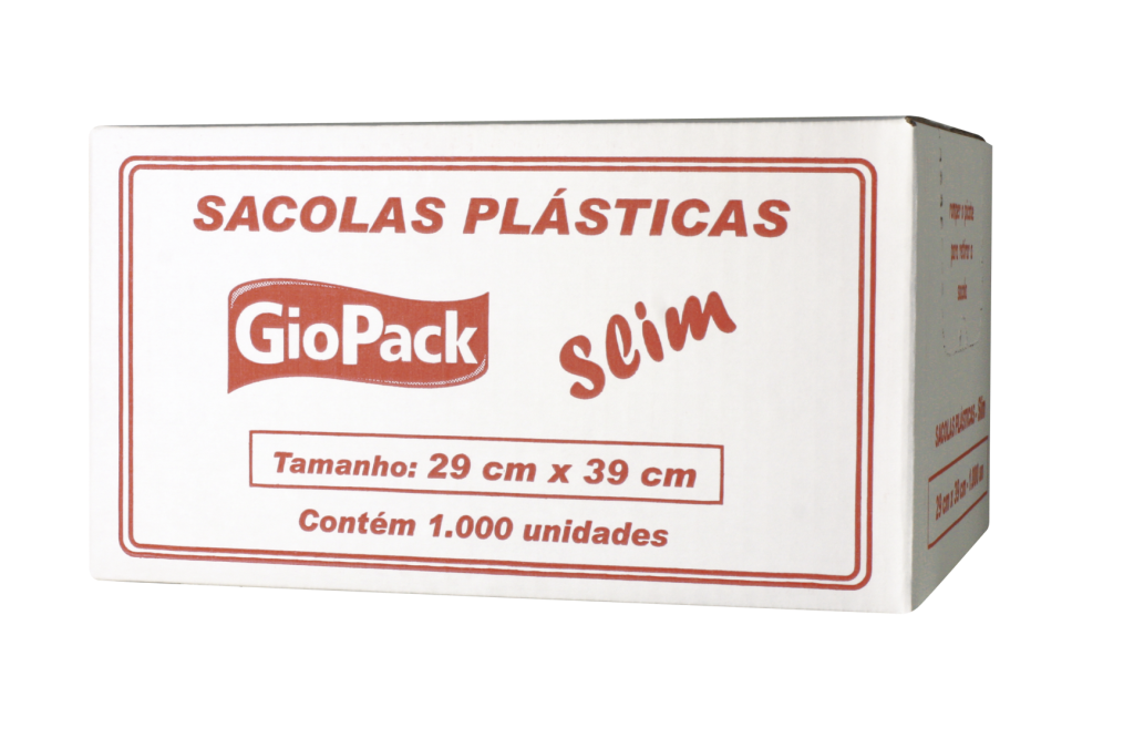 SACOLA BRANCA 29X39 1000UN SLIM 15M 1,516GR