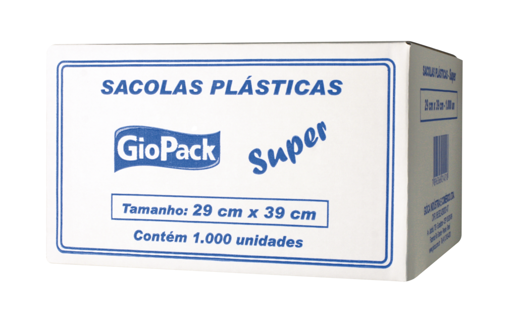 SACOLA BRANCA 29X39 1000UN SUPER 18M 1,819GR