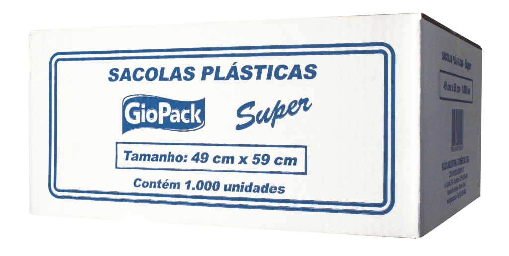 SACOLA BRANCA 49X59 SUPER