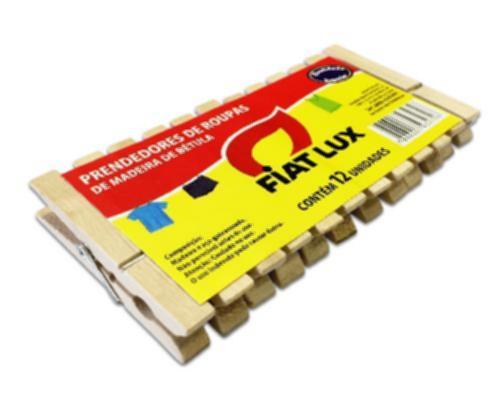 PRENDEDOR DE ROUPA MADEIRA C/12UN